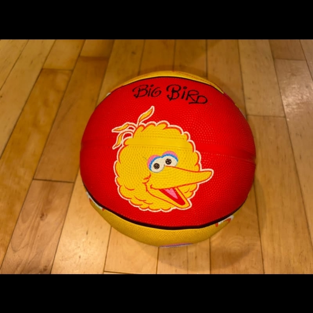 Big Bird Red and Yellow Basketball